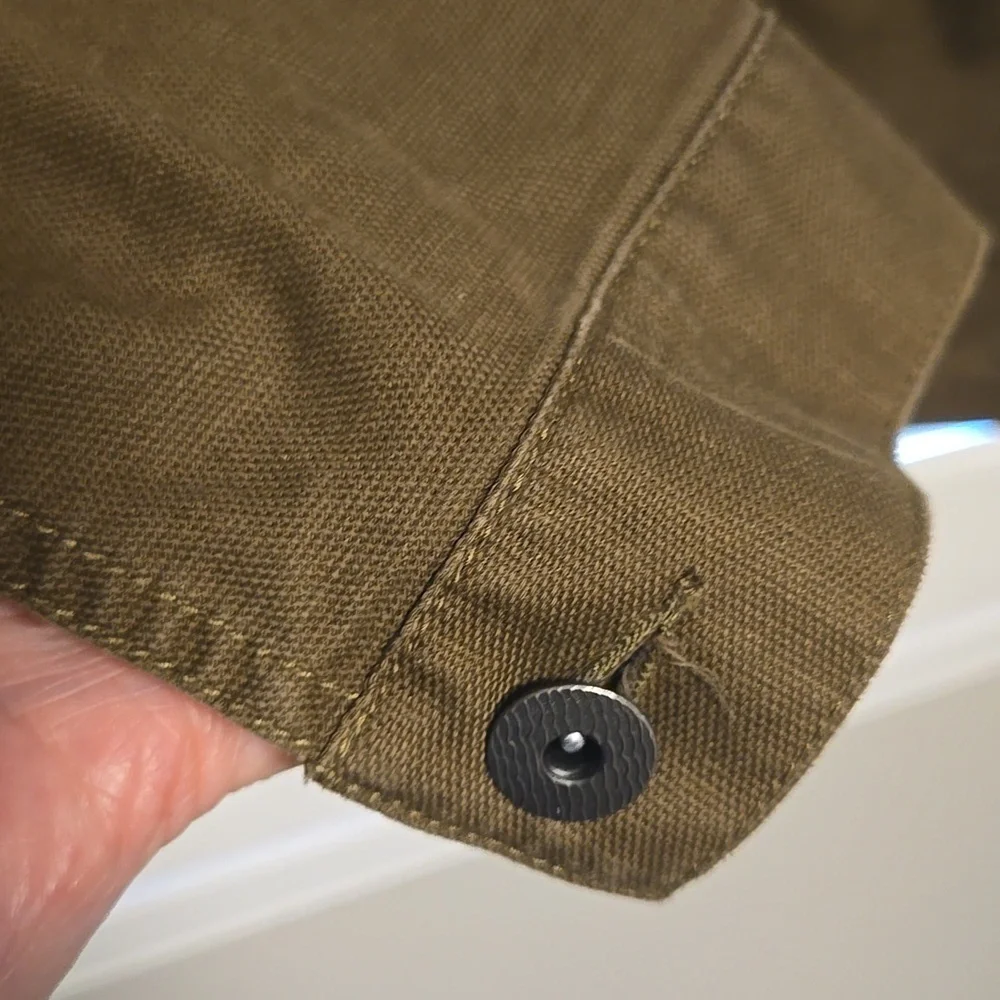 Men's Olive Military Field Jacket - Picture 12 of 15
